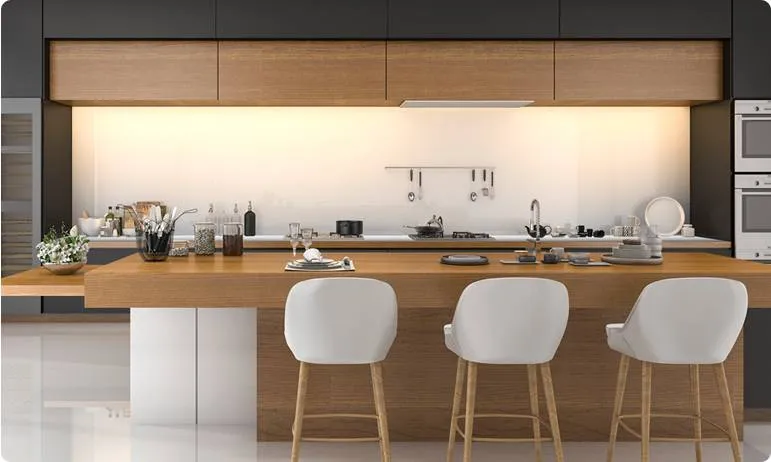 Modern kitchen with custom cabinetry